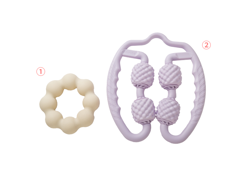 ① 软管 (2) 手柄滚轮