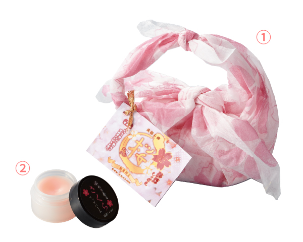 ① 数量限定樱花香皂80g (2) 蒟蒻香皂6g