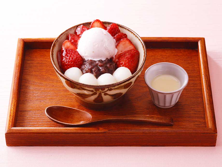 いちご雪見あんみつ