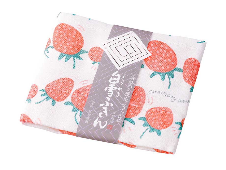 白雪友禅ふきん いちご