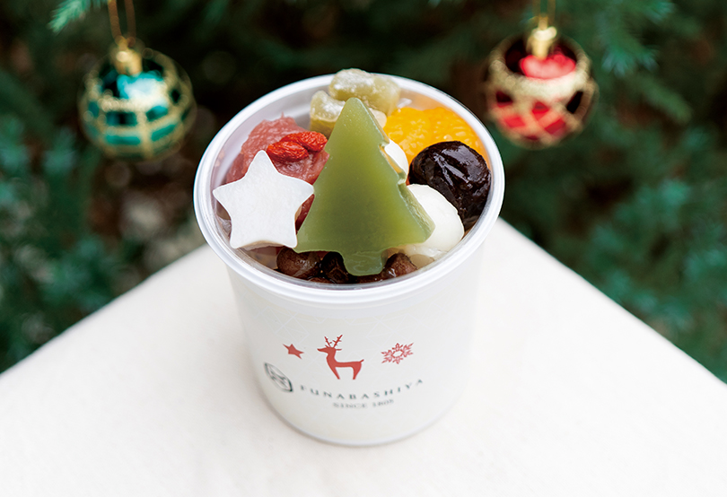 圣诞豆沙水果凉粉