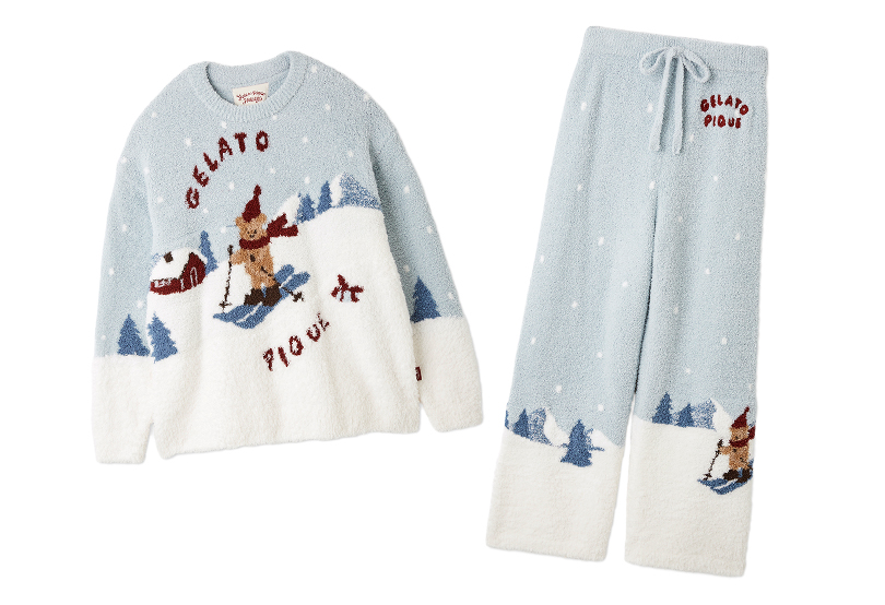 スキーベアジャガードプルオーバー/ロングパンツ